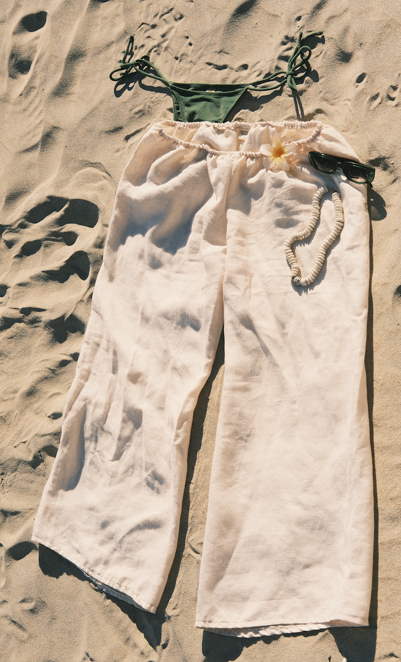 The Coastal Walk Linen Pant | Sand