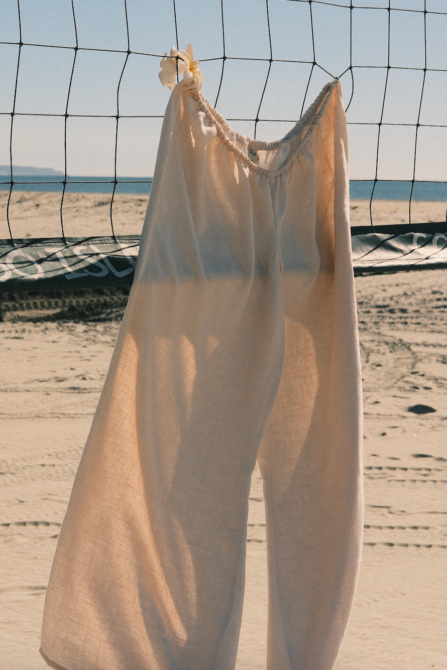 The Coastal Walk Linen Pant | Sand