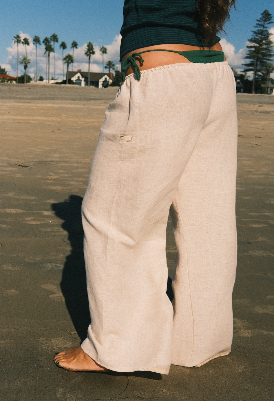 The Coastal Walk Linen Pant | Sand