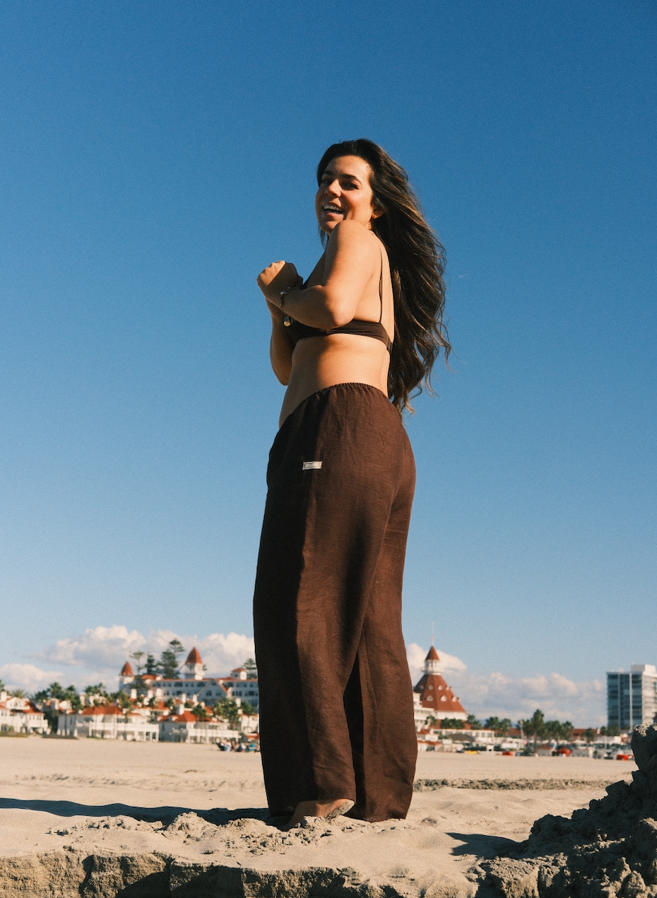 PREORDER | The Coastal Walk Linen Pant | Coco